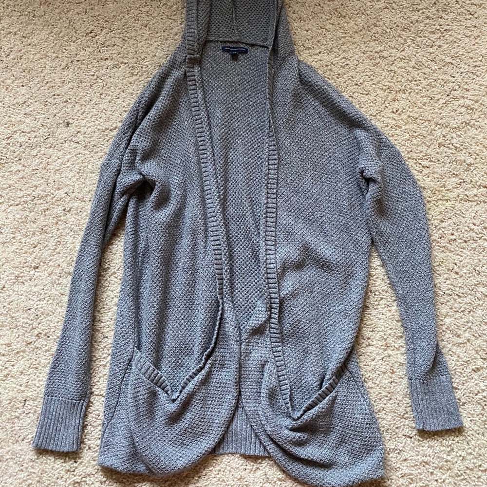 American Eagle Cardigan With A Hood!